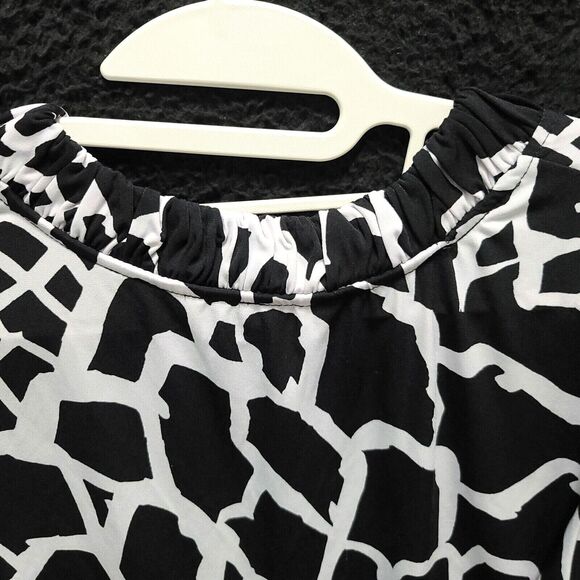 Allison Daley Petite Womens Blouse Multicolor Size 17' Polyester Blend Pullover - Picture 11 of 12